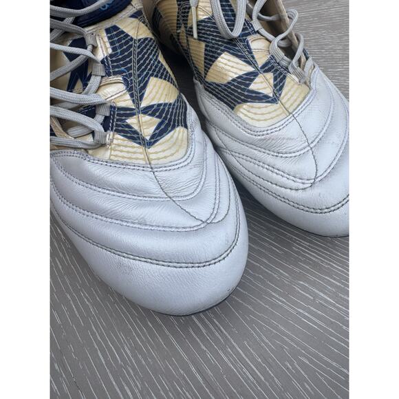 Addidas Predator Cleats Size 13 US White Blue And Yellow No Box main image 6